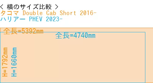 #タコマ Double Cab Short 2016- + ハリアー PHEV 2023-